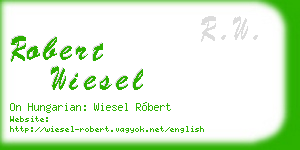 robert wiesel business card